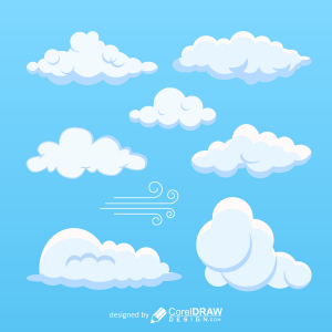 Cartoon white clouds icon vector design download for free