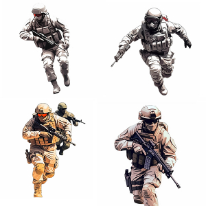 Soldiers with guns without water mark high quality png free image 