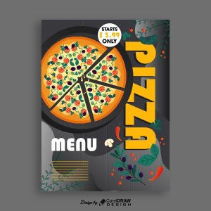 Pizza Menu Vector Template Design Download For Free With Cdr File