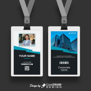 Corporate Company Id-Card Vector Template Design Download For Free With Cdr FIle