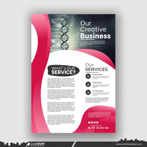 company flyer cover design premium free design vector