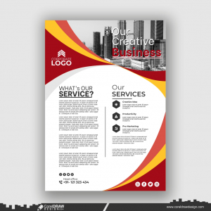 company flyer cover design premium free design