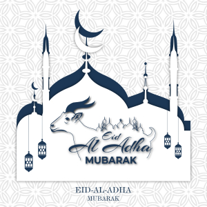 eid al adha mubarak poster vector design download for free
