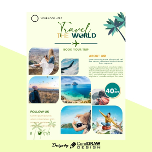Travel Flyer Vector Template Design Download For Free With Cdr And Eps File 2023