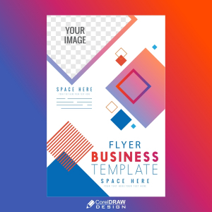 Business Flyer Vector Template Design Download For Free WIth Cdr file