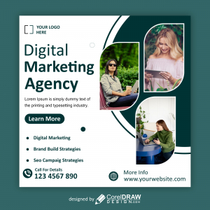 digital marketing poster vector design download for free