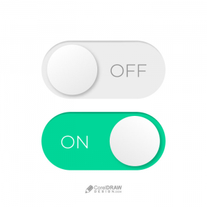 Seamless abstract on off button vector