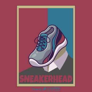 Sneaker Head Poster Vector Design Download For Free