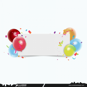 Birthday Backgraund with balloon cdr