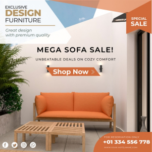 Sofa Sale Premium Design Poster Download For Free