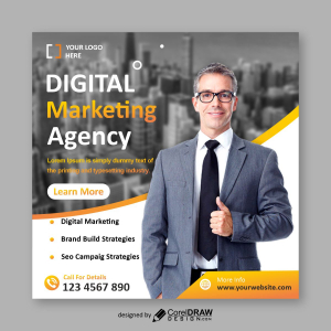 digital marketing agency vector design download for free