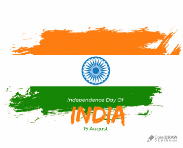 Brush Stroke india independence day vector free
