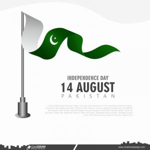 Pakistan Flag Independence Day Vector