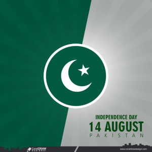 14 August Pakistan Flag Independence Day Premium cdr