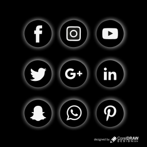 social media icon poster vector design download for free