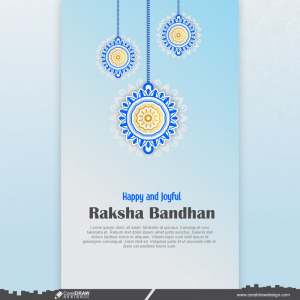 raksha bandhan template design cdr