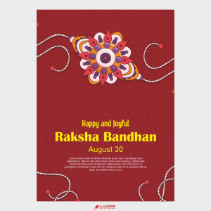 raksha  bandhan Greeting template vector design download for free