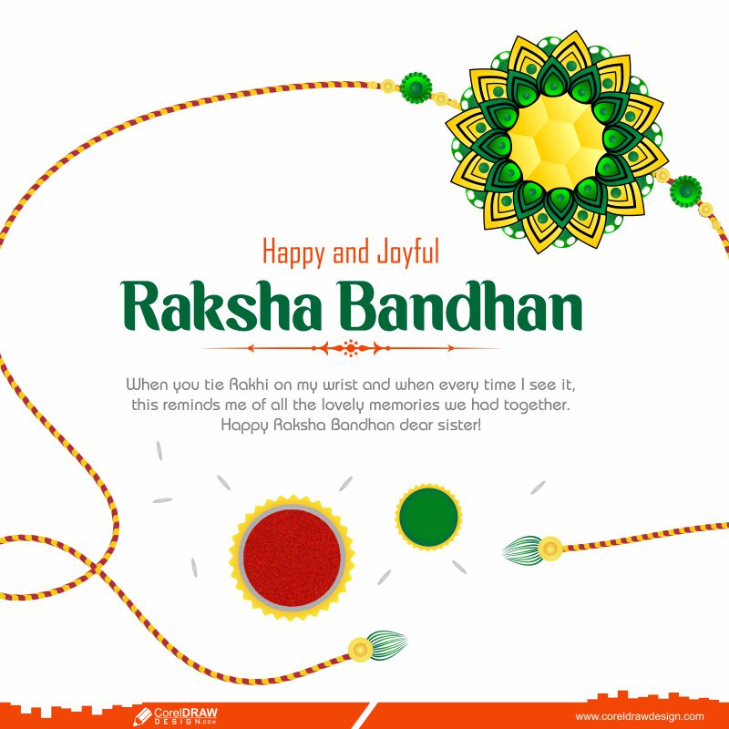 raksha bandhan design template cdr