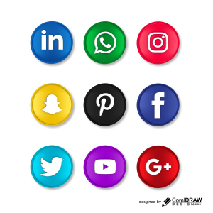 social media icons template vector design download for free
