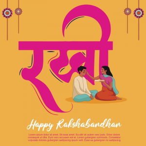 Creative Raksha Bandhan Greeting For Sister And Brothers Vector Design Download For Free