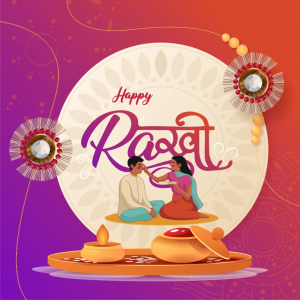 Happy Rakhi Greeting Vector Gradient Design Download For Free