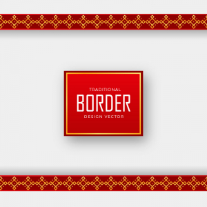 Beautiful indian Traditional border design vector