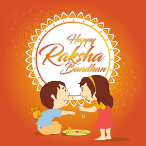 happy Raksha Bandhan template vector design download for free