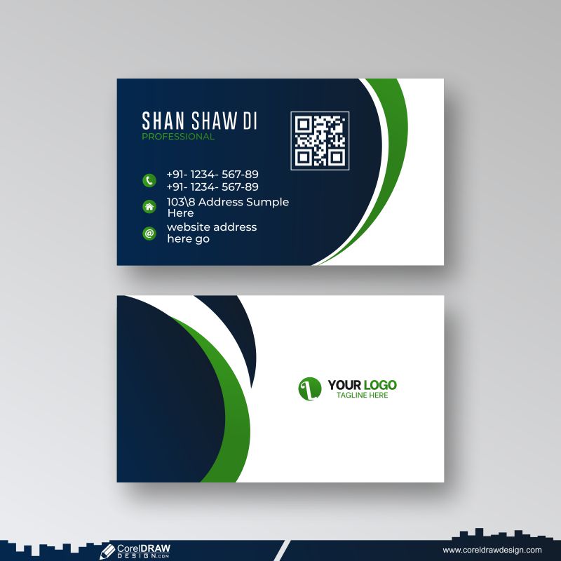 business card stylish design cdr