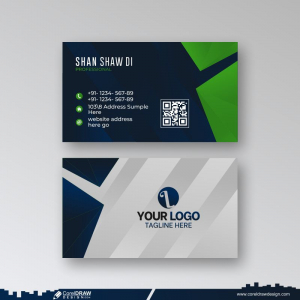 stylish business card design cdr