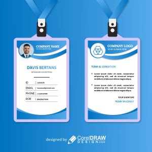 ID card poster vector download for free