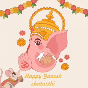 Happy Ganesh Chaturthi Greeting Vector 2023 Design Download OFr Free 