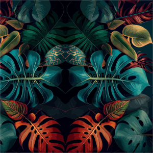 Free vector leaf patterned nature illustration abstract plant design cdr