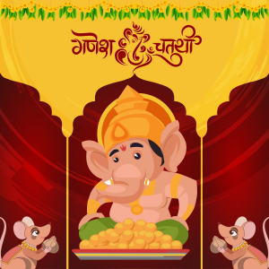 Ganesh Chaturthi poster vector design download for free