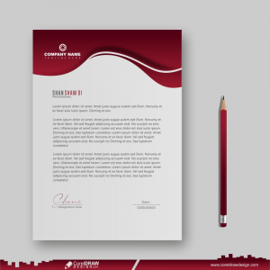 company presentation theme background letterhead design CDR