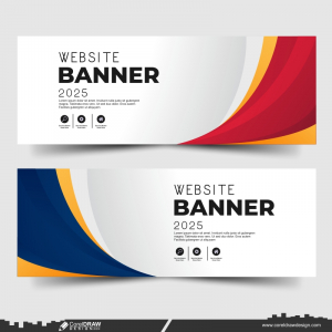 business web design cdr banner vector