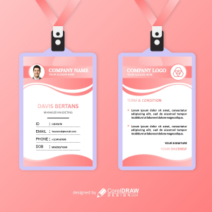 ID card poster vector download free