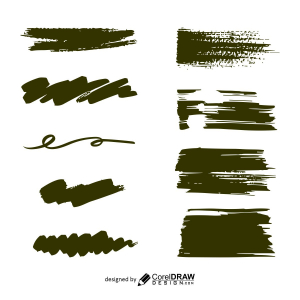 brush stroke collection vector design download for free