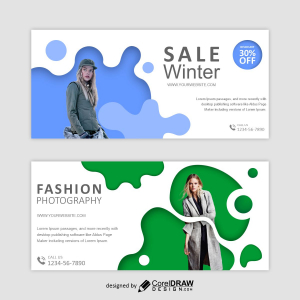 Winter sale poster vector design download for free