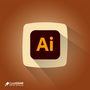 Abstract adobe illustrator software shadow icon logo vector