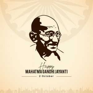 Happy Gandhi Jayanti Background with Indian Flag ashok chakra Vector illustration