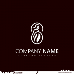 coffee logo design cdr