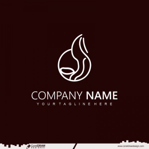 coffee logo template cdr vector design
