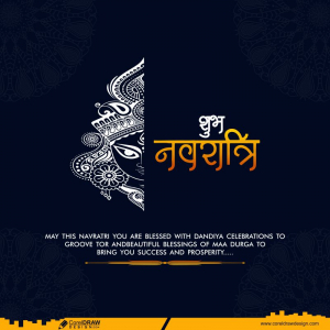 Download shubh navratri durga face hindi text cdr | CorelDraw Design ...