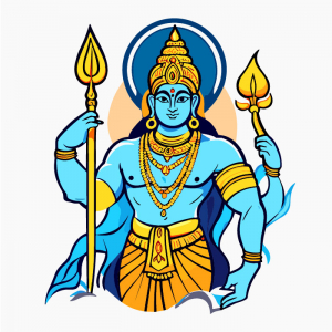 Abstract Lord ram indian god character infographic vector free