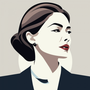 Retro Illustration of corporate business women vector art