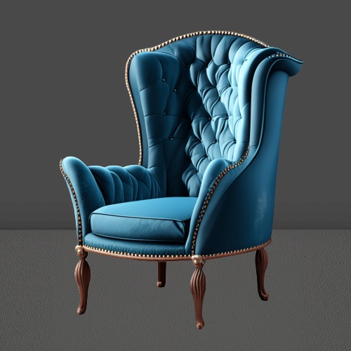 3d rendered illustration of royal king chair