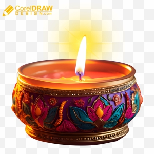 Diwali candle illuminated decoration tradition Png Download For Free 