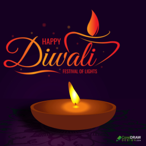 Happy Diwali with light of Diya and Festival of light, celebration season