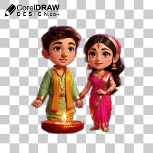 bhai dooj cartoon characters PNG download for free