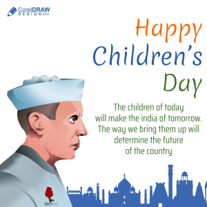 Happy children's day celebration free image, 14th November children's day free vector image download